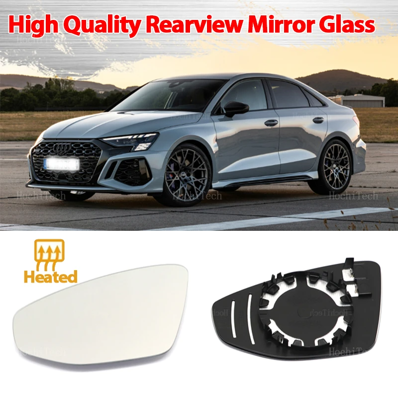 

For Audi A3 8Y S3 8Y RS3 8Y RS A S 3 2020 2021 2022 2023 2024 Car Rearview Side Mirrors Lens Door Wing Rear View Mirror Glass