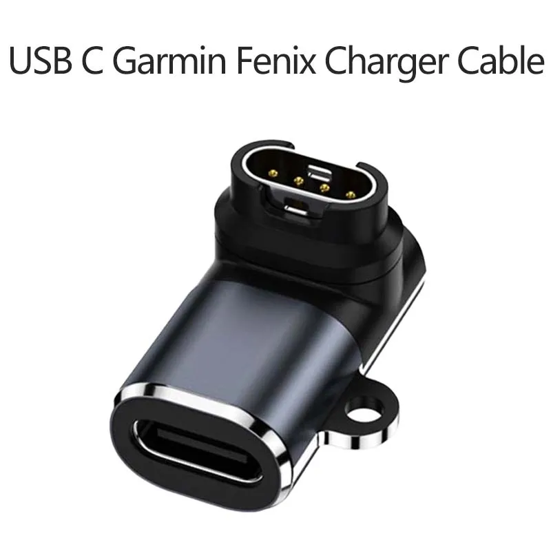 Type C USB Port to 4pin Charger Power Adapter Connector For Garmin Fenix 7/6/5/7X/6X/5X/Venu 2 plus Watch Charging Converter