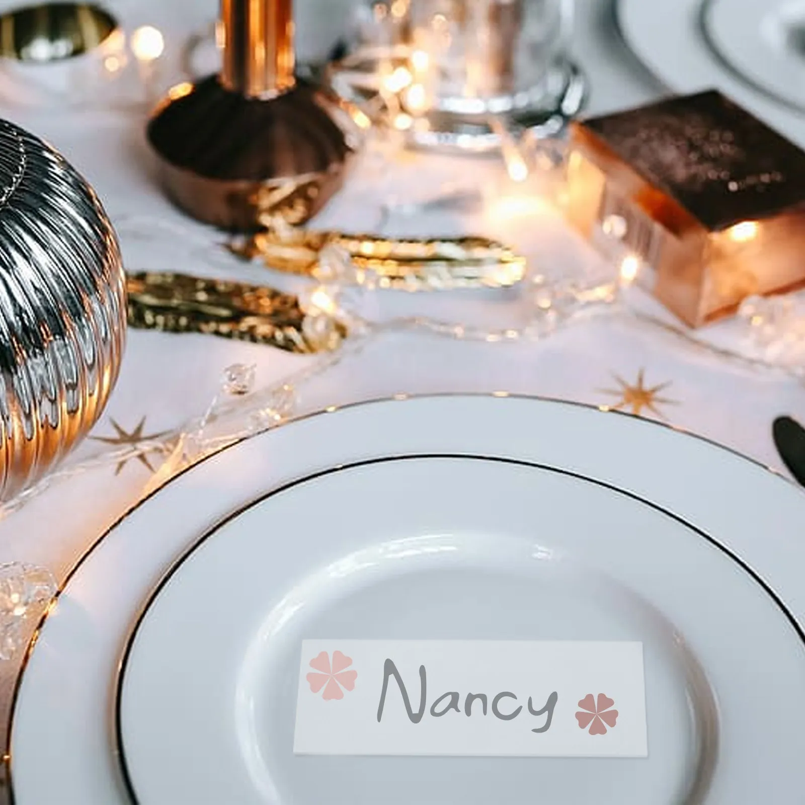 25Pcs Acrylic Cards Blank Seating Cards for Wedding Birthday Event Table Name Plates Place Name Plate Wedding