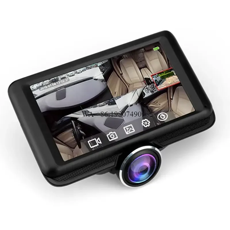 wmwmnu 360 Degree Hidden Car Black Box with Navigation HD 1080P Dash Cam