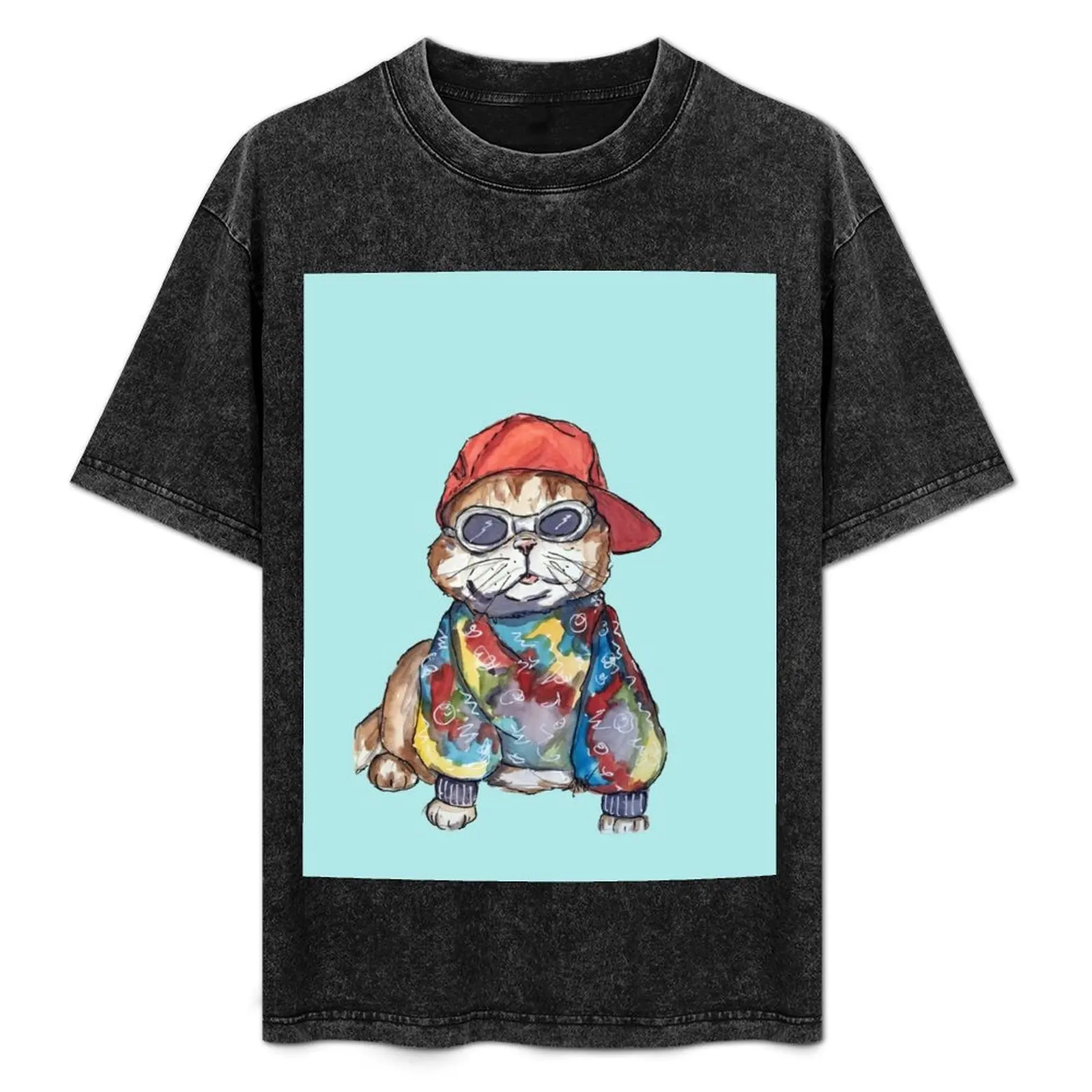 

Bro Cat T-Shirt Big and Tall Solid Color T-Shirt