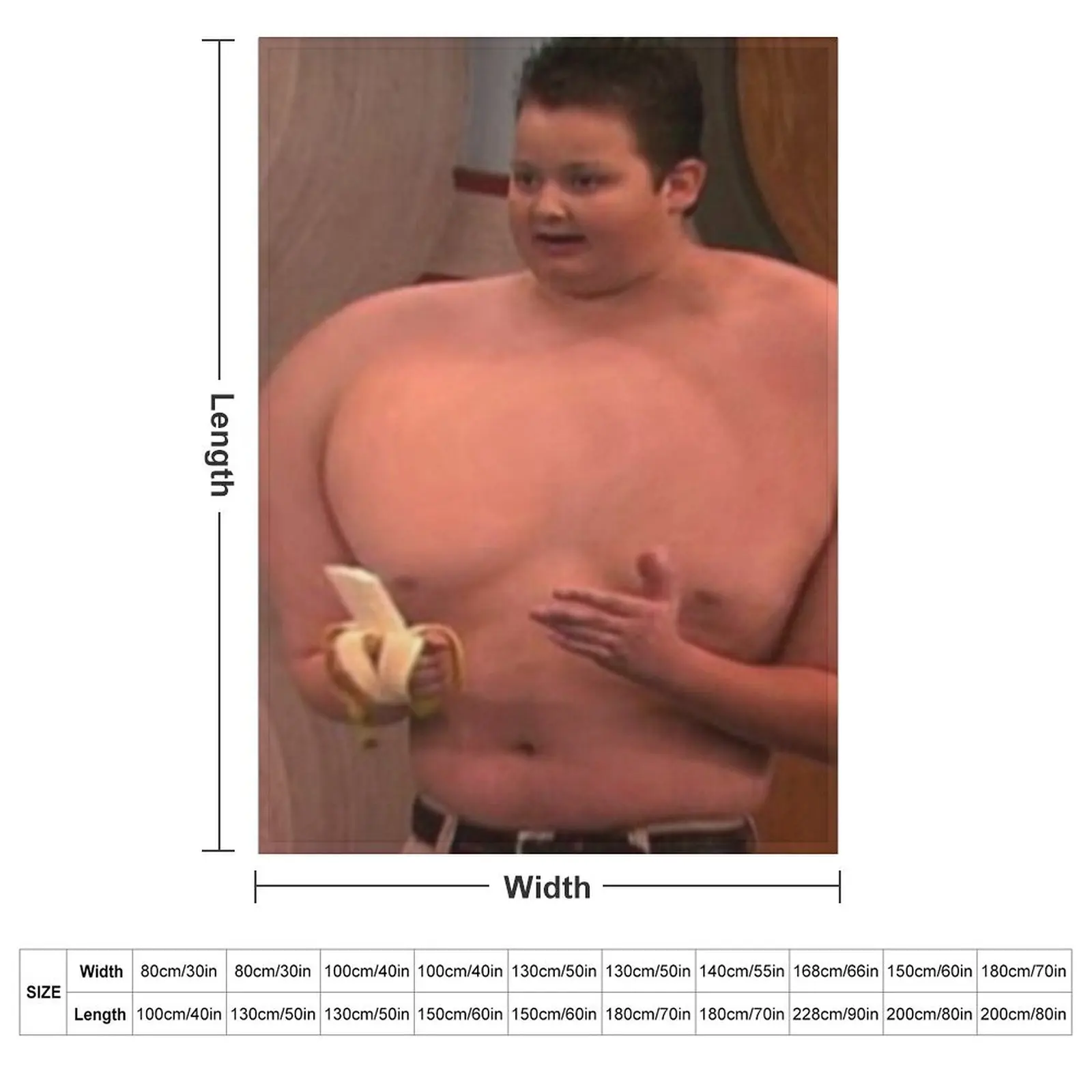 Gibby Wide - iCarly Throw Blanket Tourist Baby Blankets For Baby Thermals For Travel Blankets