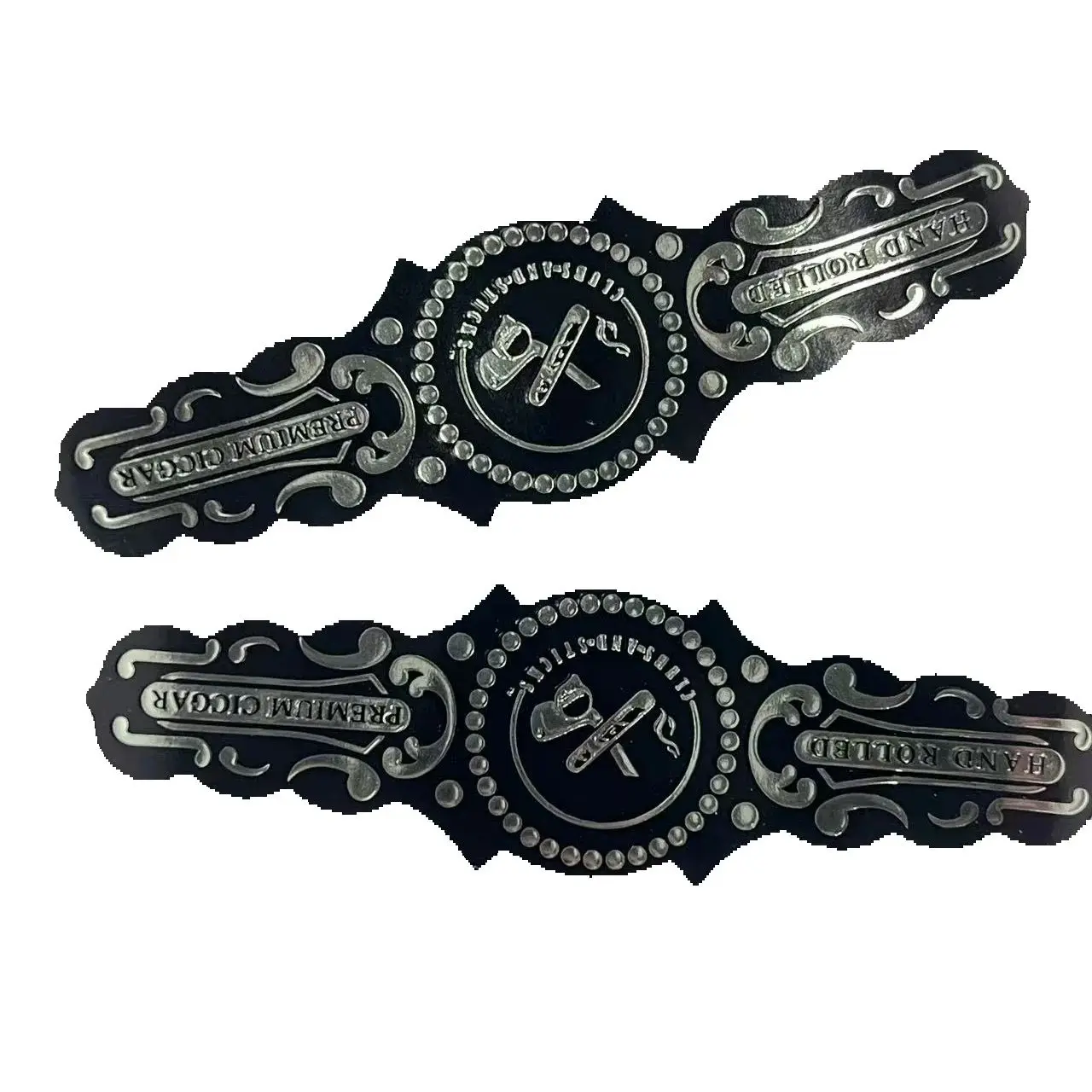 

Custom Luxury Cigar Ring Sticker | Gold Foil Logo, Heat-Sensitive UV Printing & Hot Stamping High Quality Label