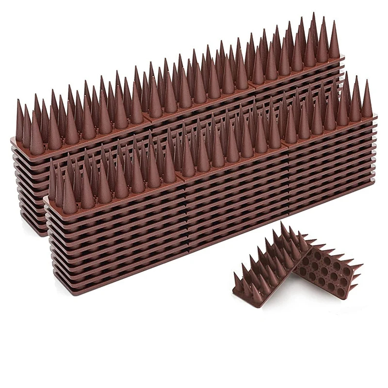 

20 PCS Bird Deterrent Spikes Birds Repellent Spikes For Outside To Keep Birds Away,Fence Spikes For Railing And Roof