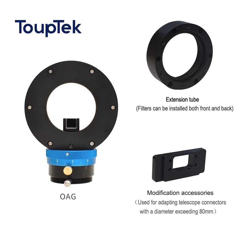 Touptek OAG off-axis guide M48/M54/M68 Combined with Star Camera Dual Spiral Focusing Astronomical Photography in Deep Space