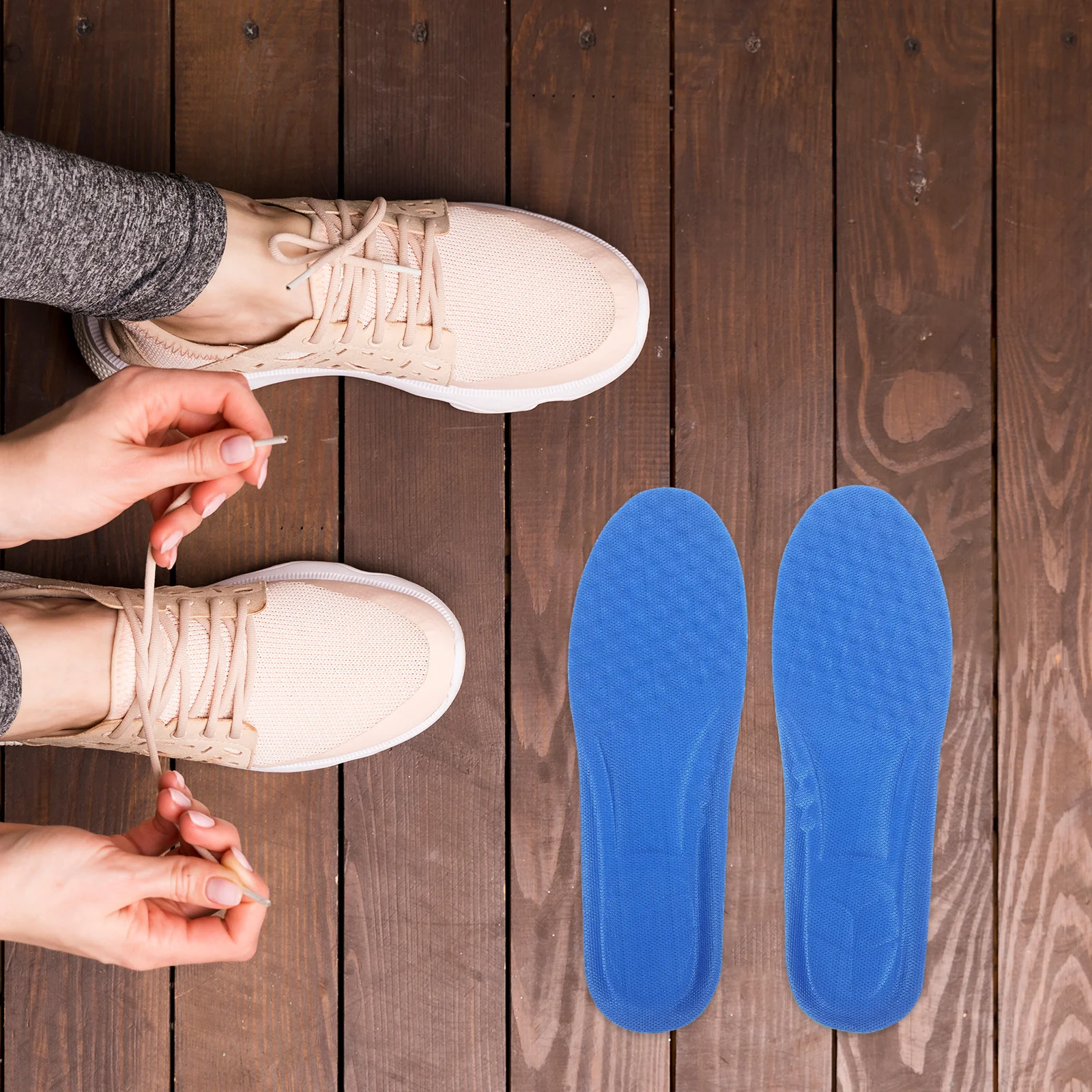 

3Pairs Comfortable Basketball Shoe Insoles High Elastic Supportive Sweat-Wicking Breathable Insole for Sneakers Sports