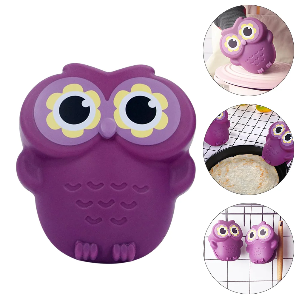 

Owl Gloves Heat Resistant Mitts Cooking Pinch -wave Oven Silicone Silica Gel