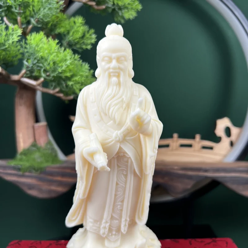 Ivory Nut Bodhi Fruit Carving Taoist Founder Lao Zi Crafts Decoration Home for Office and Car Decorative Gifts