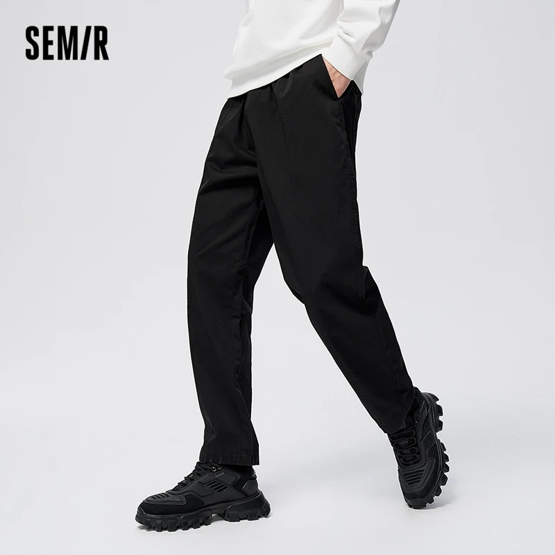 Semir Casual Pants Men New 2023 Spring Daily Simple Fashion Commuter Style Leggings Trousers