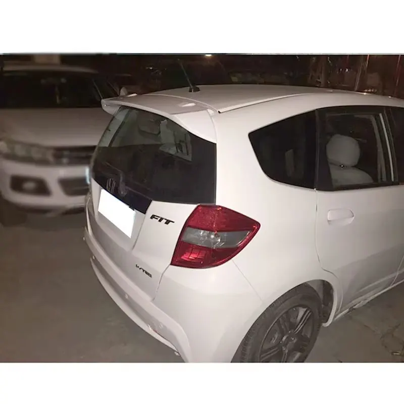 Spoiler for Honda JAZZ Fit 2008 - 2013 Rear Wing  ABS Material Car Roof Accessories