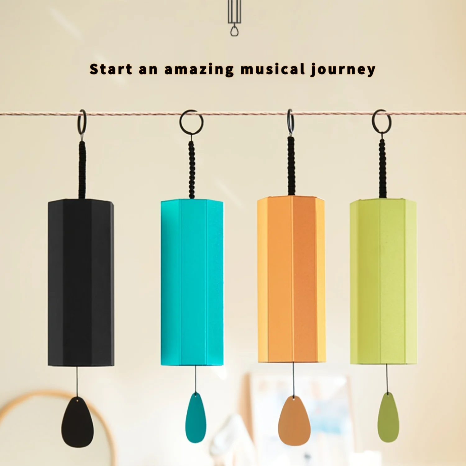 

Japanese Chord Wind Chimes for Yoga Meditation Home Décor