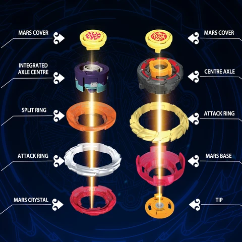 Металлический волчок Infinity Nado 3 Original Crack Series-2 In1