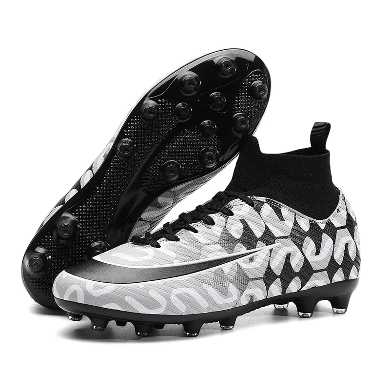 Soccer Shoes Large Size 49# Original Unisex TF/FG Ankle Men Football Boots Men Outdoor Grass Cleats Football Training Sneakers