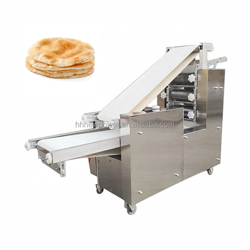 Naan Lebanese Arabic Roti Pita Bread Dough Maker Making Forming Machines Full Automatic Equipment