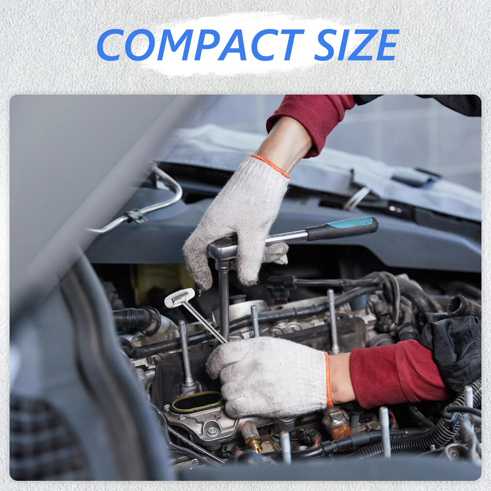 

Small Double Face Automotive Metal Hammer Durable Precision Jewelry Watch Repair Maintenance Tool Jewelry Hammer and Block Set