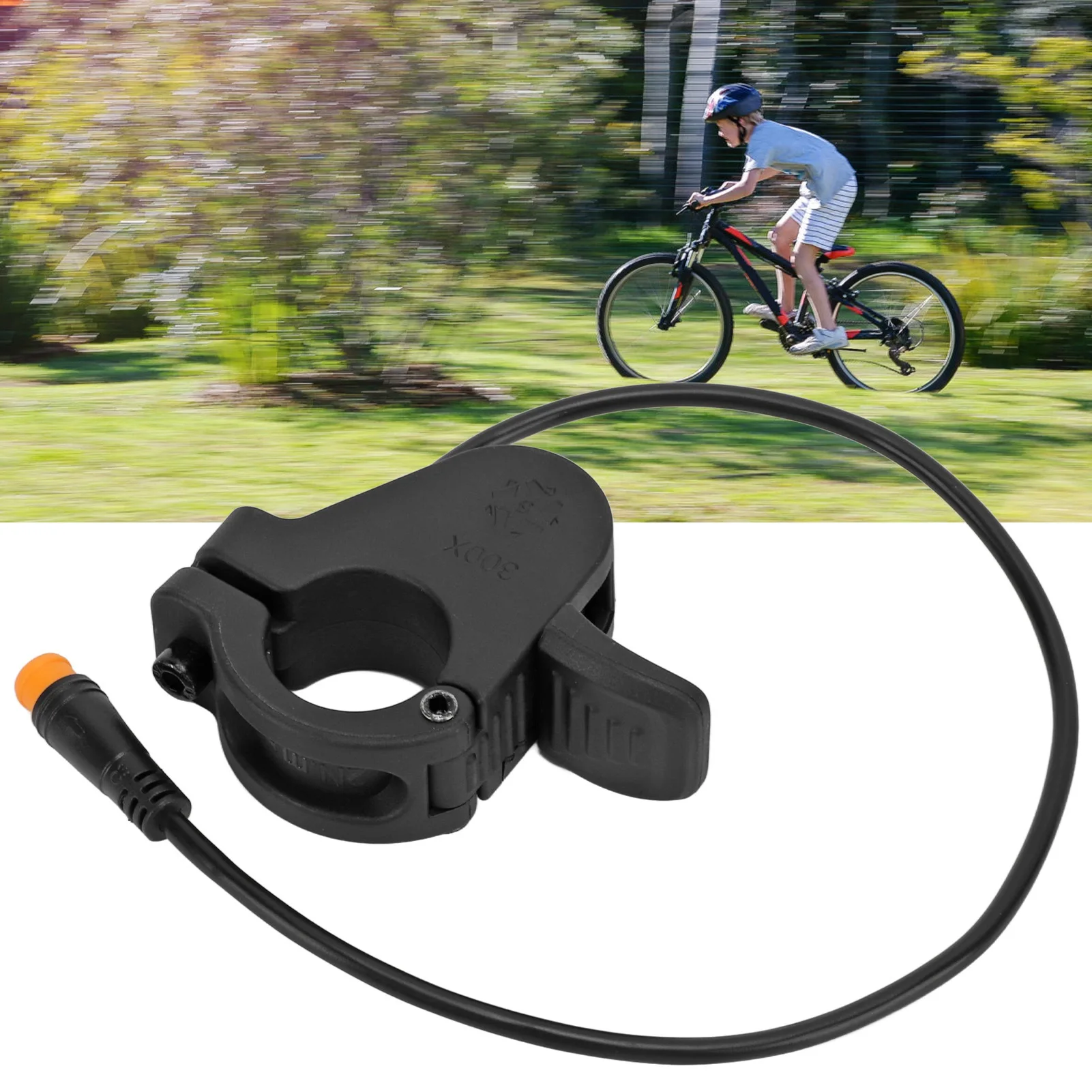 

Дроссельная заслонка для большого пальца электрического велосипеда, кабель 30,5 см, устойчивый к атмосферным воздействиям, ускоритель скорости велосипеда с водонепроницаемым разъемом для преобразования