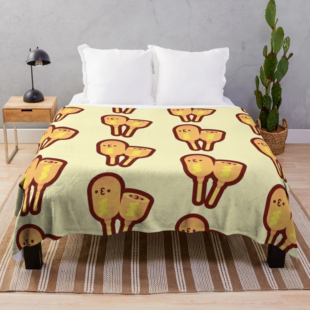 corn dogs Throw Blanket Luxury Brand heavy to sleep Sofas Soft Big Blankets