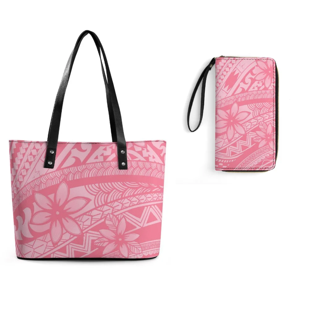 

Classic Custom Printed Samoan Tribal Print Tote Bag Luxury Women'S Polynesian Shopping Travel Leather Purses And Handbags Fashio