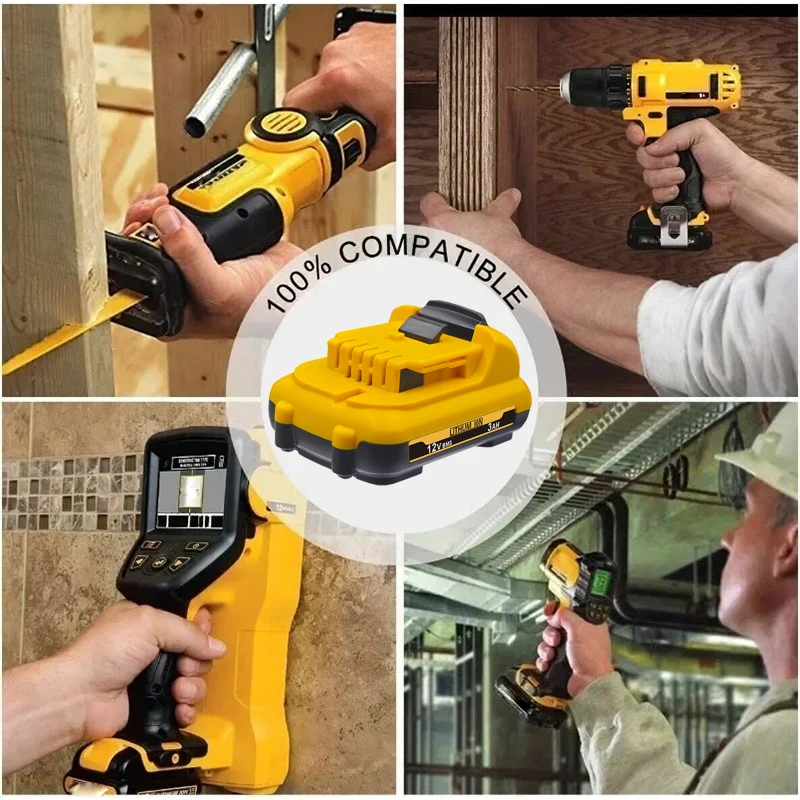 Voor DeWalt DCB127 - DCB120 oplaadbare batterijen - 3000mAh 12V Max lithium-ion vervangende batterij.+