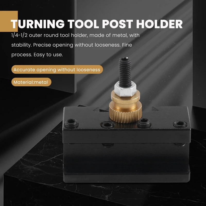 6PCS Tooling Package Mini Lathe Quick Change Tool Post & Holders Multifid Tool Holder