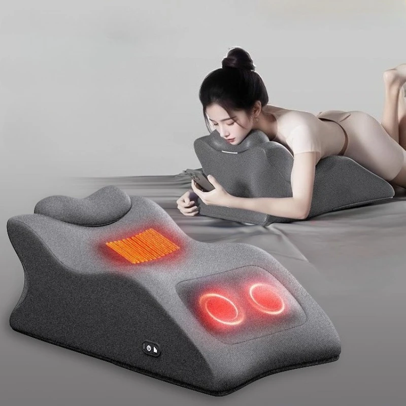 Multifunctional Bed Pillow for Kneading Shoulders Neck Massager Chest&Abdomen Massage Cushion Plank Cervical Body Massage Pillow