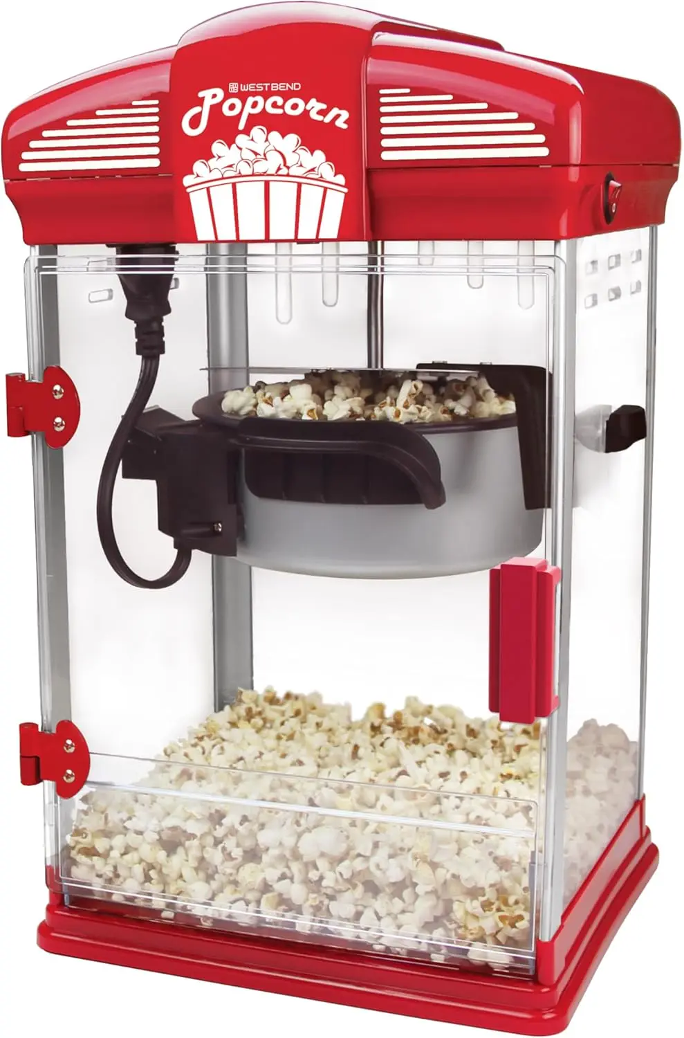 

Stir Crazy Movie Theater Popcorn Popper, Gourmet Popcorn Maker Machine with Nonstick Popcorn Kettle, Measuring Tool an