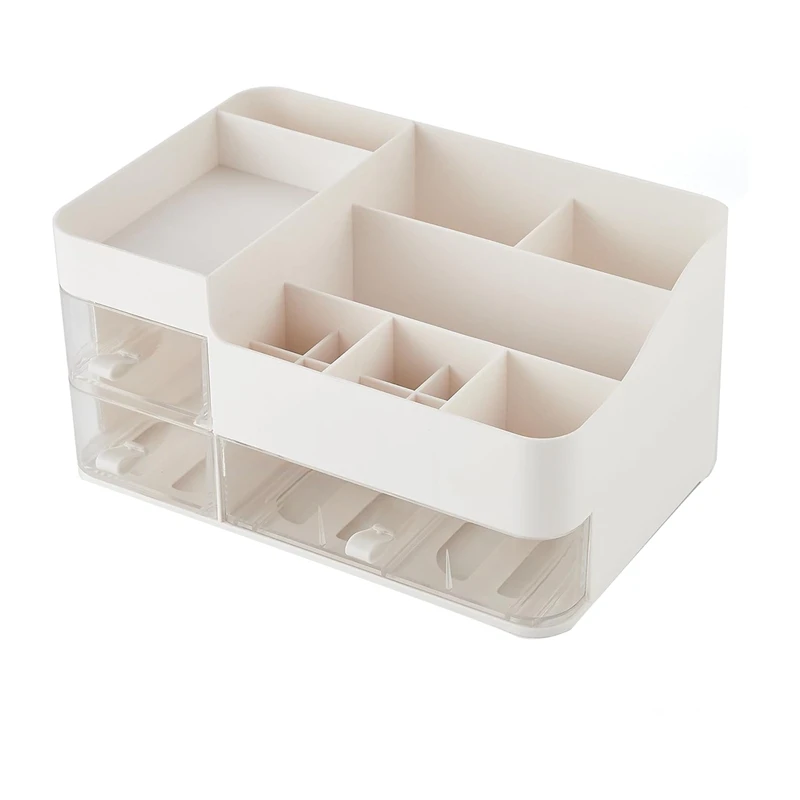 

1 Piece Makeup Organizer Vanity Organizer With Pull Out Drawer Capacity Cosmetic Storage Plastic Makeup Brush Holder Organizer