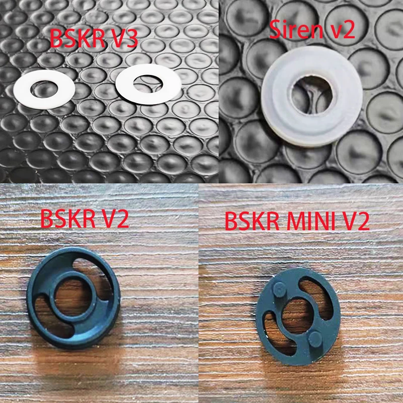 2pcs Berserker BSKR v3 b3 Mini V2 siren v2 4 22/24mm Top Cover Silicone gasket Ring Deck O-ring Piston kit