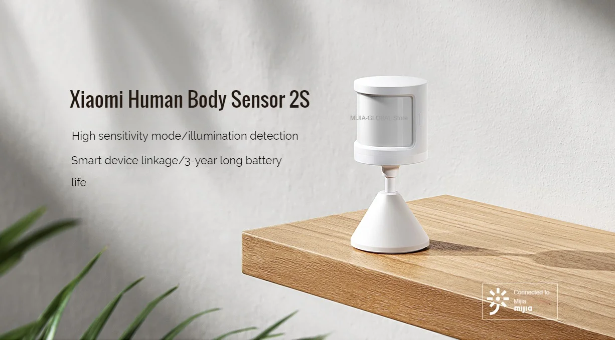 Xiaomi Mijia Human Body Sensor 2S Motion Sensor Smart Body Sensor Movement Motion Wireless Connection Smart Home for Mi Home