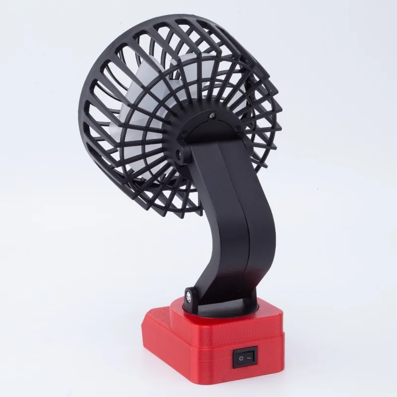 Imagem -06 - Ventilador Camping Portátil com Multi Angle Ventilador sem Fio Ajustável Adequado para Milwaukee 18 v Bateria de Lítio 20v Incluindo Bateria