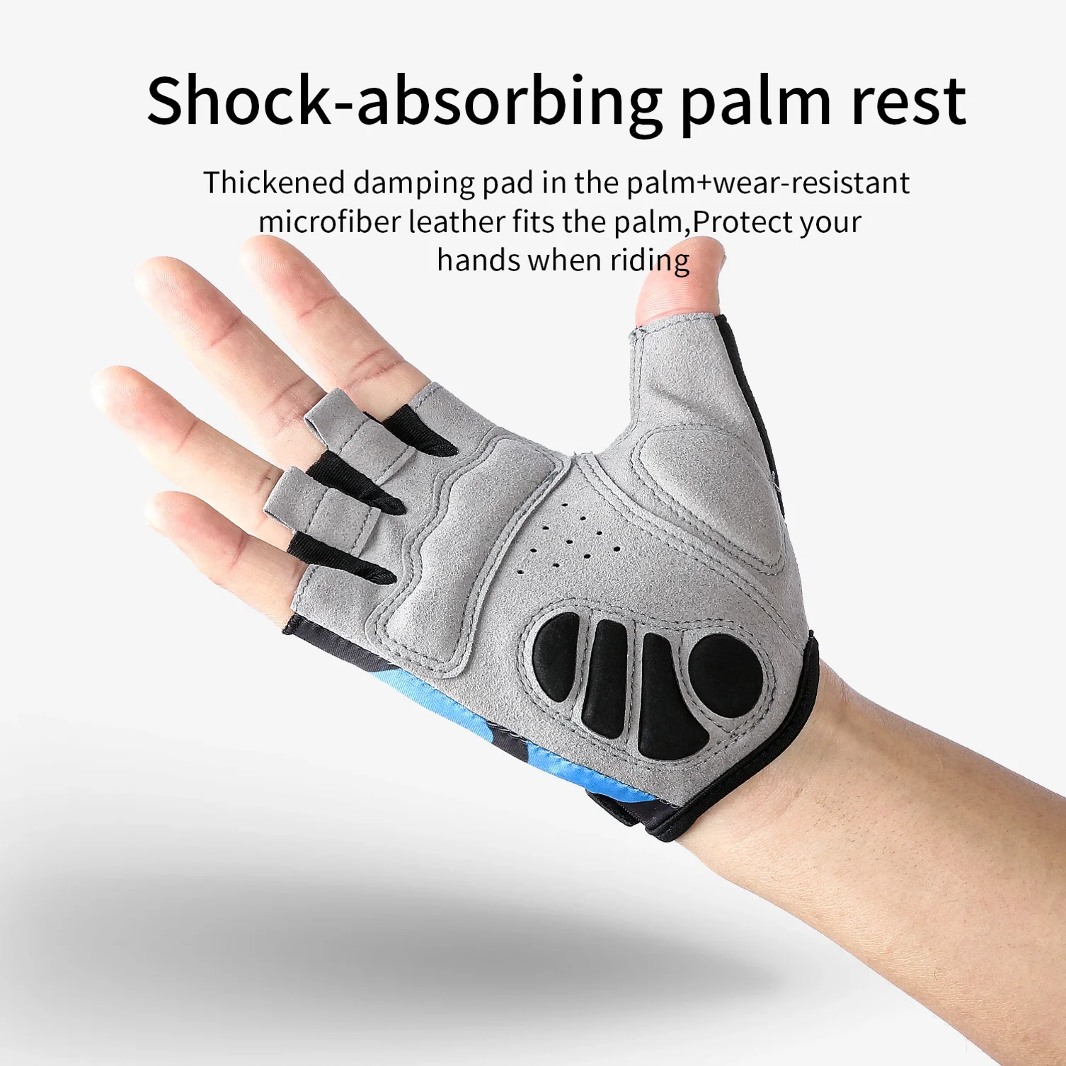 

Cycling Gloves Half Finger Breathable Anti-Slip Shock Absorbing for Road Mountain Bike Outdoor Sports Lightweight Men Women