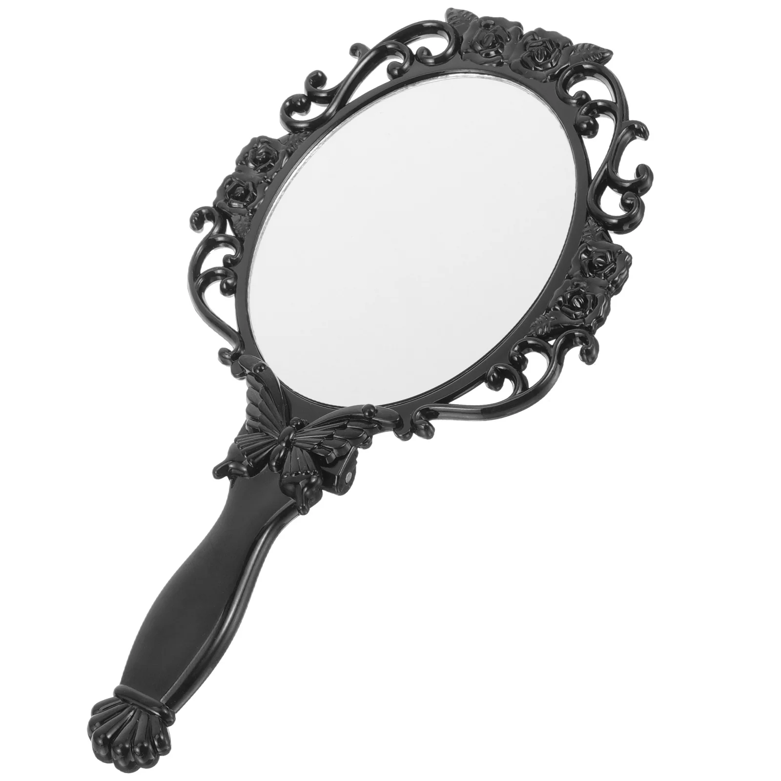 Miroir Design fleur de Rose, mignon, pliable, pratique, maquillage Compact pour femmes