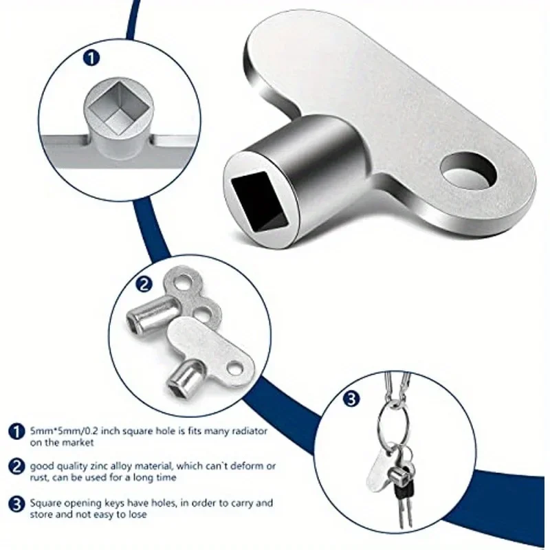 

Universal Radiator Keys: Unlock Your Heating System & Faucet with Ease!