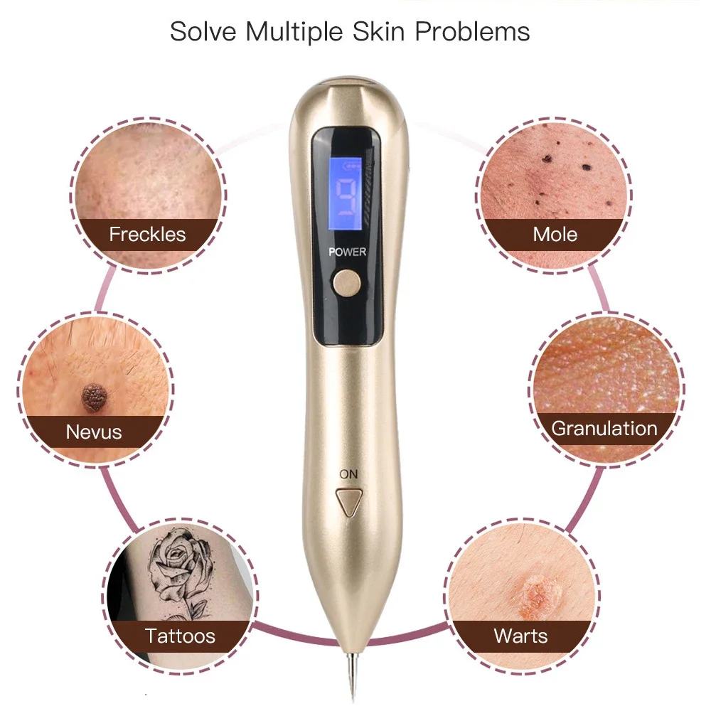 

Laser Plasma Pen Freckle Remover Machine LCD Mole Removal Dark Spot Remover Skin Wart Tag Tattoo Remaval Beauty Tools