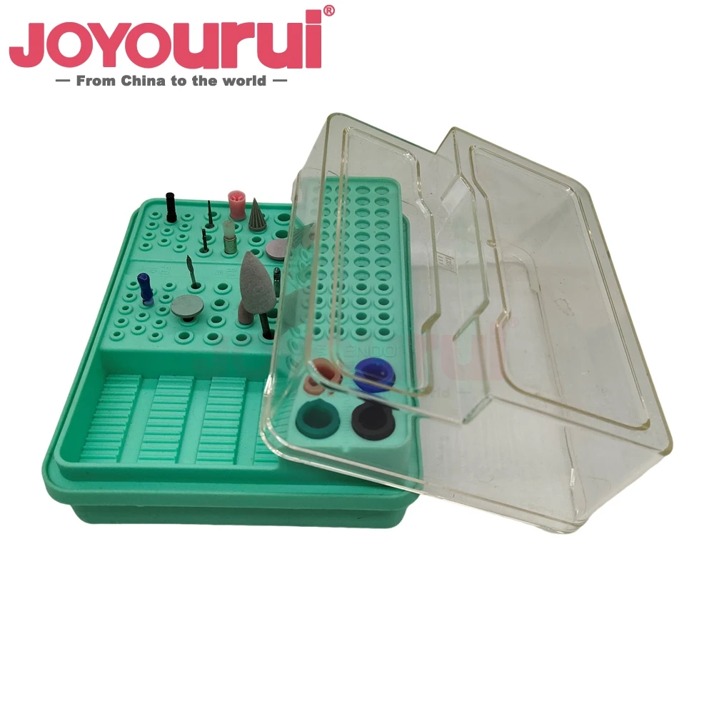 Supply Dental 168 Holes Plastic Dental Bur Box Odontologia Bur Sterilizer Holder Autoclave Case Disinfection Box Dentistry tools