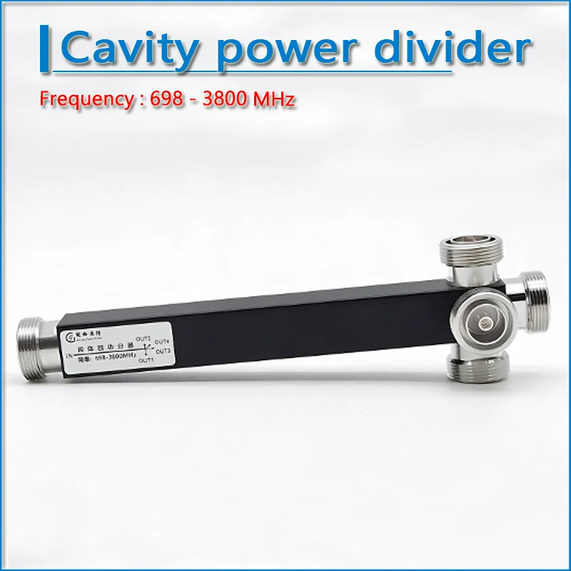 L29 DIN Female to 4 Four DIN Female 1/4 High Quality Cavity Power Divider Frequency 698-2700/3800MHz 500W DIN-F