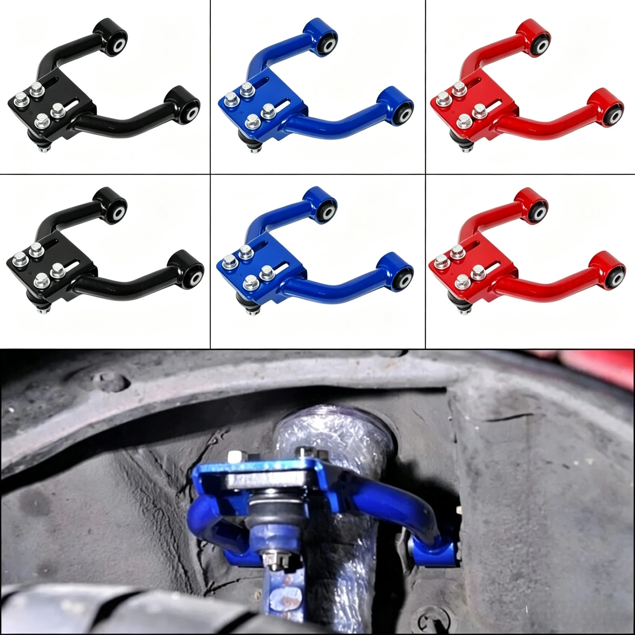Adjustable Front Upper Control Arm Camber Kit Suspension Oscillating Arm Replacement Parts For Honda Civic EK 1996-2000