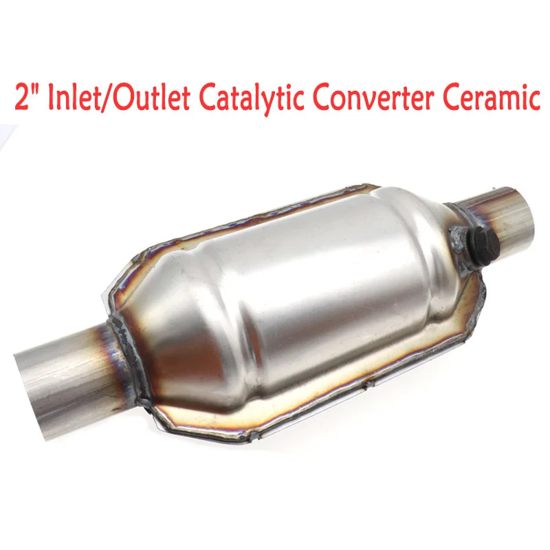 Universal 2inch 51mm EURO1 Catalytic Converter Premium Car Exhaust Pipe Corrosion-resistant Direct 400cell Fit Exhaust Converter