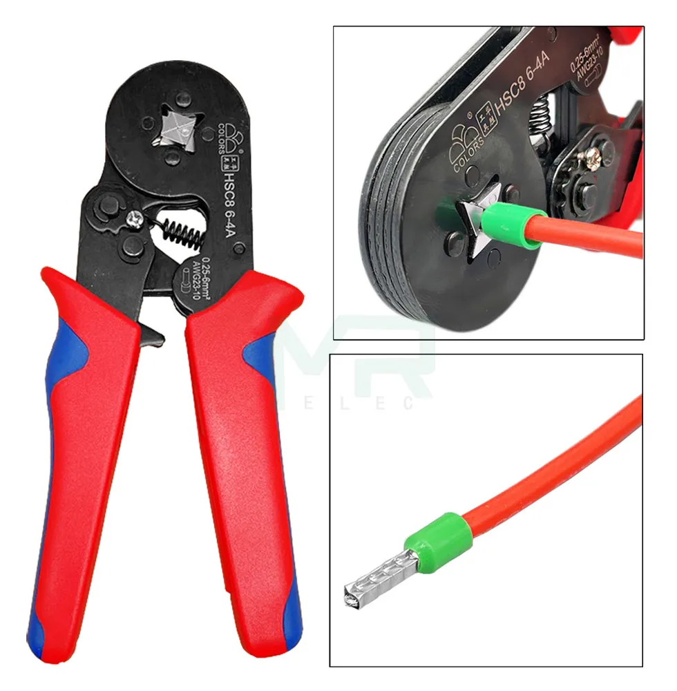 400/600/720 pcs Crimp Connector Insulated Cord Pin End Terminal  Kit Set Tubular Crimping Connectors Plier Assorted