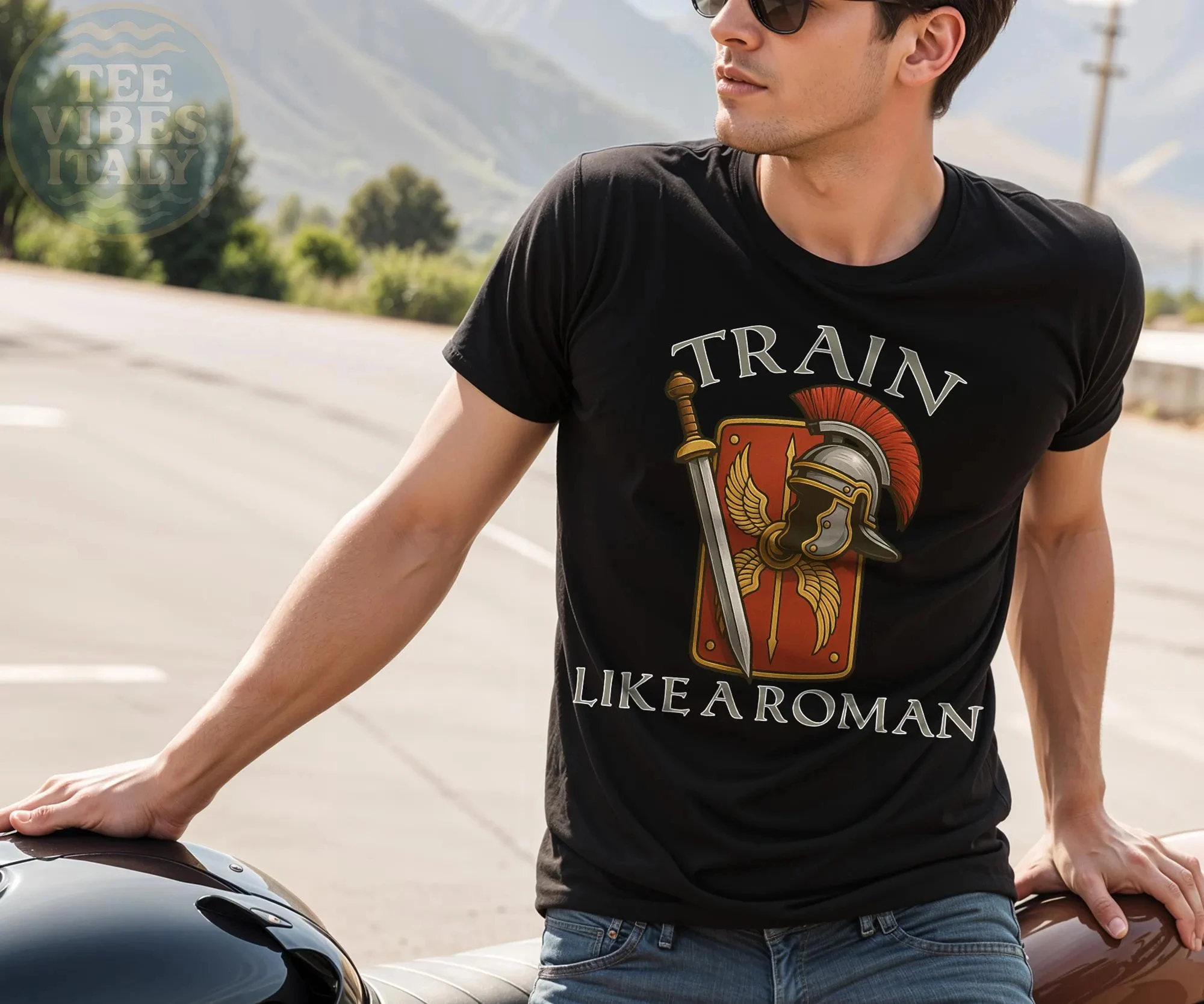 Roman Empire Shirt - Ancient Rome Tee History Teacher Gift Train Like A Roman T-Shirt SPQR Workout Shirt History Nerd Gym Tee
