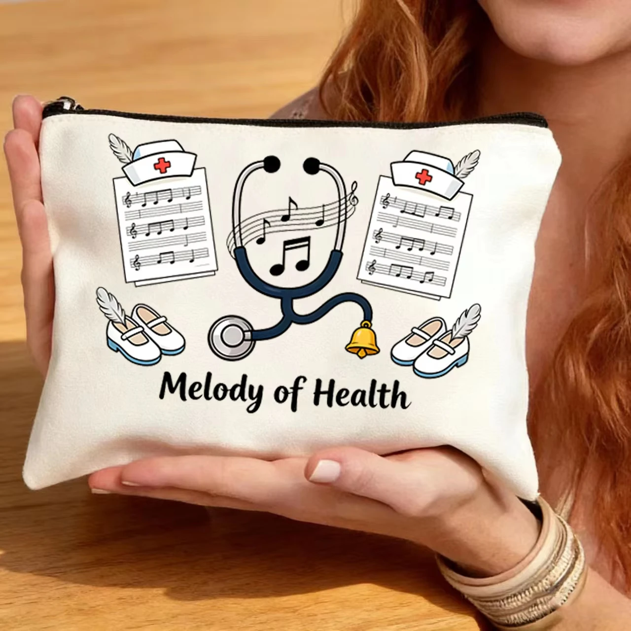 

Medical-themed Storage Bag, A Multi-functional Hand-held Storage Canvas Bag for Doctors and Nurses