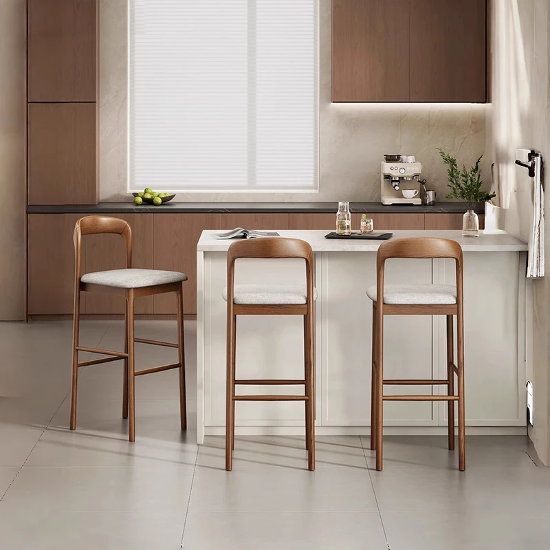 Kursi Bar Estetis Nyaman, Kursi Bar Ergonomis Santai dari Aluminium, Kursi Komputer Minimalis, Taburete Alto, Perabot Rumah