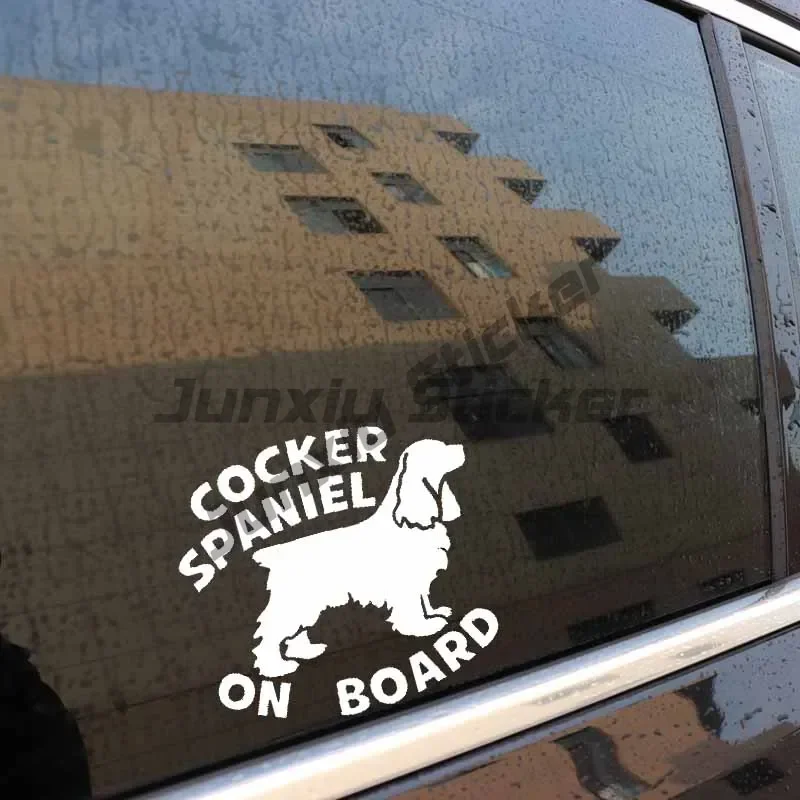 Car Accessories COCKER SPANIEL ON BOARD Dog Lovely Sticker  Vinyl Decals