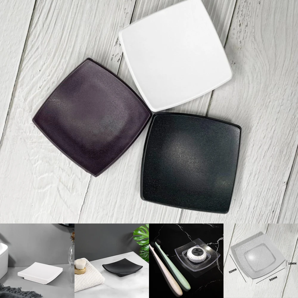 

Square Arch Soap Dish Bathroom Soap Tray Soap Holder Mini Soap Organizer Home Restaurant Bar Countertop Soap Box Containers