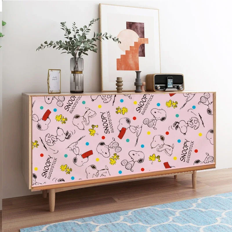 Snoopy Schrank staub dicht Vorhang Küche Lager regal Kleider schrank Abdeckung Fenster tür Vorhang Haushalt Staub tuch Wohnkultur Geschenk
