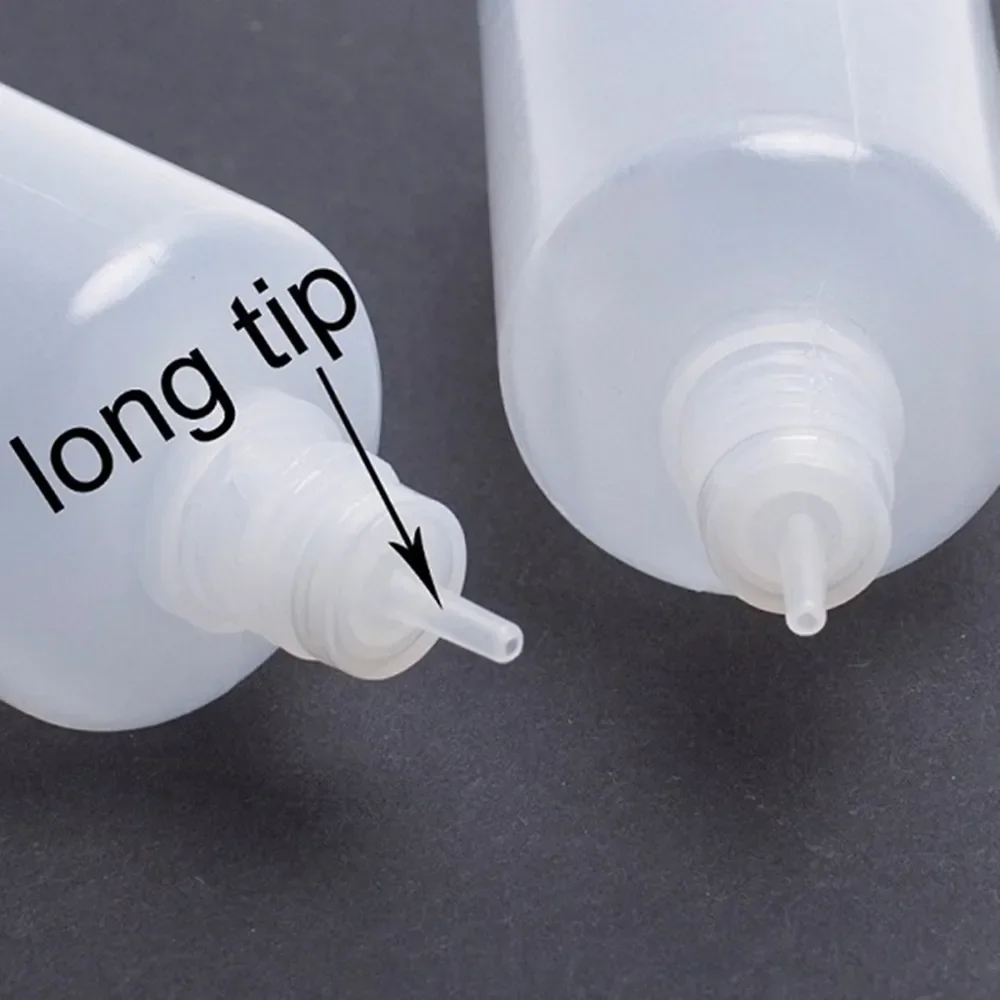 5ml-120ml LDPE 빈 플라스틱 짤 수 있는 스포이드 전자 주스 액체 샘플 드롭 리필 병 혼합 캡 무료 깔때기, 5 개