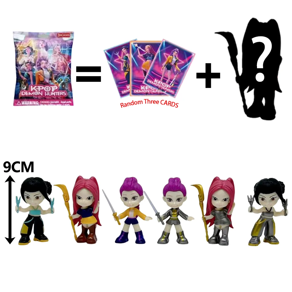 2025 حار أنيمي KPop شيطان الصيادين سلسلة فتاة دمية رومي ميرا زوي الشكل صندوق أعمى بولي كلوريد الفينيل نموذج اللعب زخرفة هدايا زينة عيد الميلاد