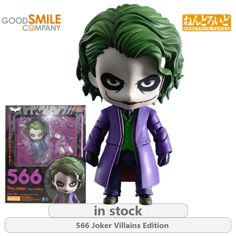 GSC Original NENDOROID Dark Knight Series 469 Batman Hero Edition\566 Joker Villains Edition Anime Action Figure Model Toys