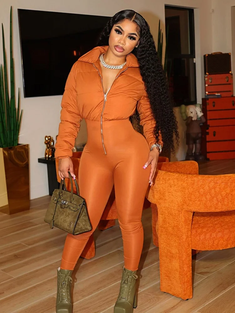 

Sister Star Women Jumpsuit Fashion Casual Sexy Cotton Stretch Slim Fit Coat Elegant Commuter Personality Street Jumpsuit Outfit