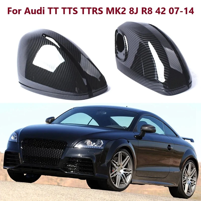 

For Audi TT Coupe MK1 2000-2006 LHD Carbon Fibre Retrofit Mirror Housing Rear View Mirror Cover